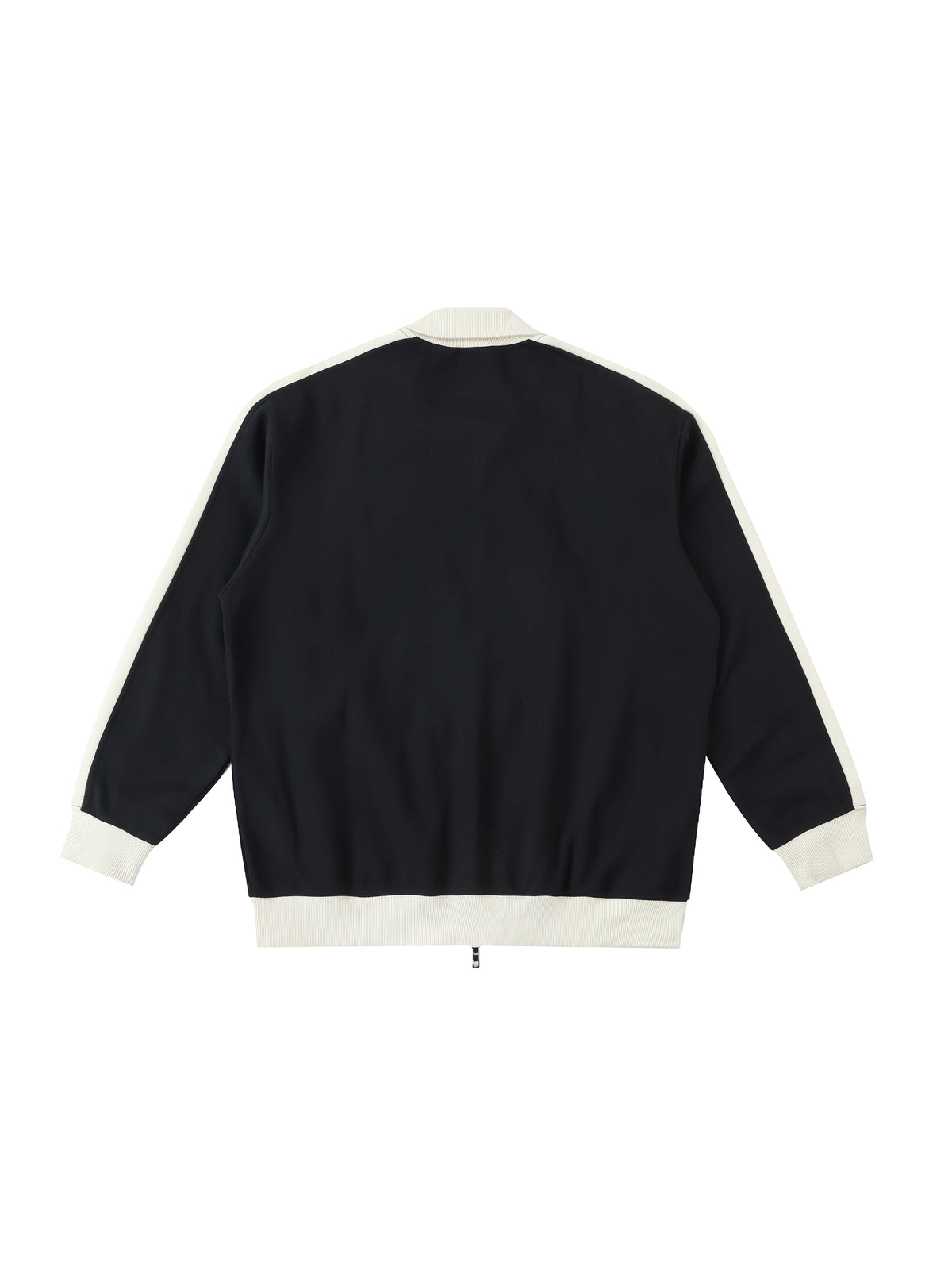 Contrast Trim Stand Collar Jacket