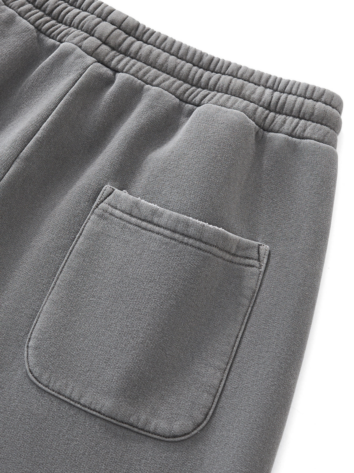 Frayed Enzyme Washed Fleece Sweatpants
