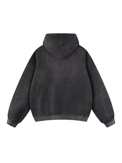 Sun Fade Contrast Tape Fleece Hoodie