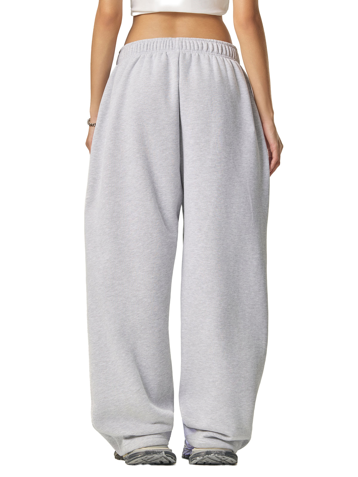 Contrast-Stitched Fleece Sweatpants
