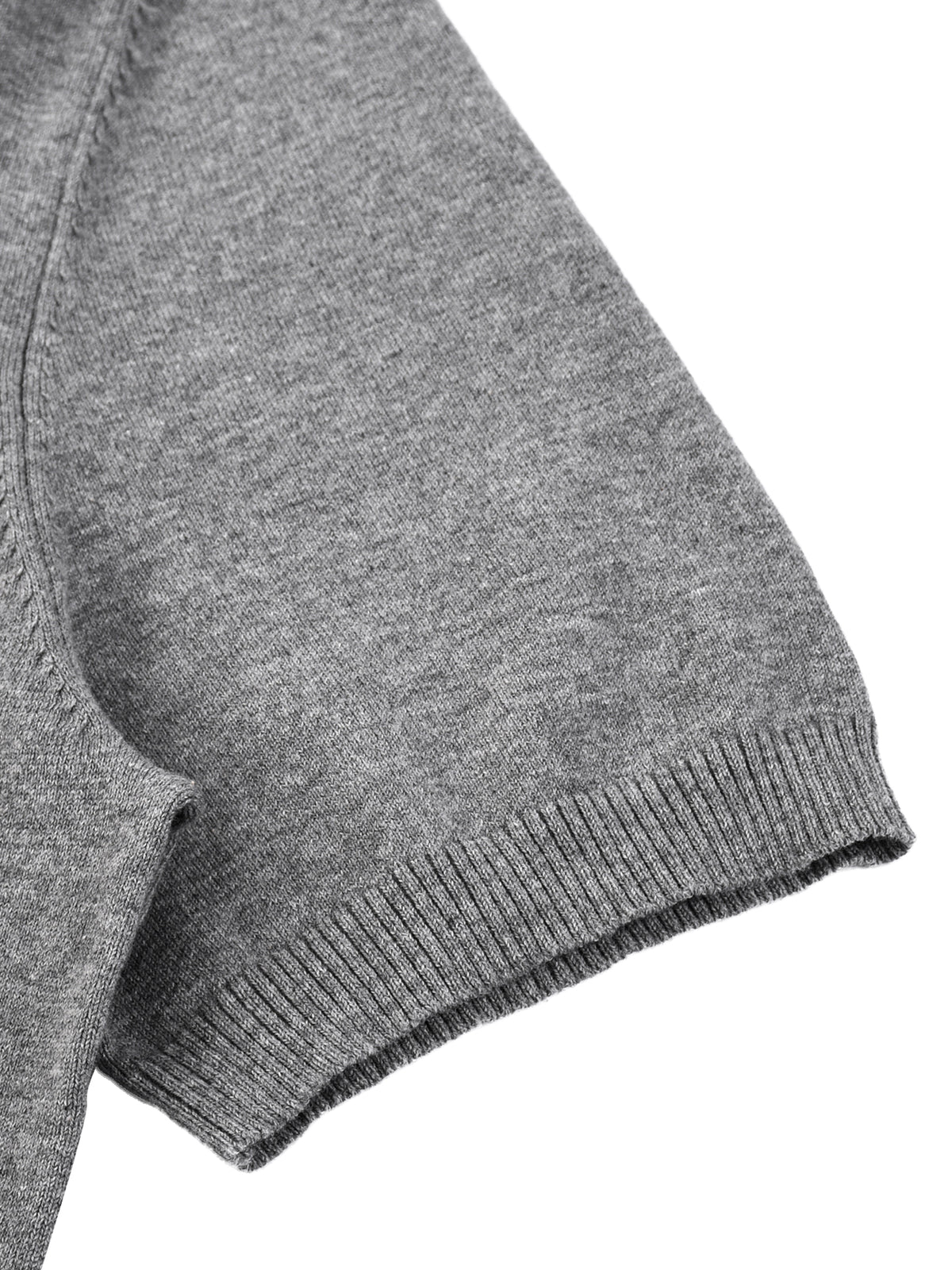 Cotton Knit Short Sleeve Henley T-Shirt