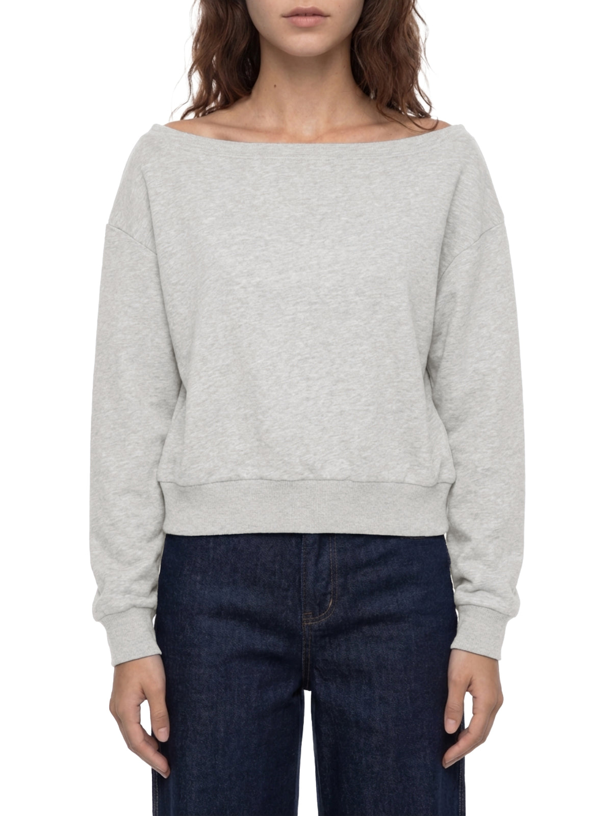 Women's Off-Shoulder Sweatshirt