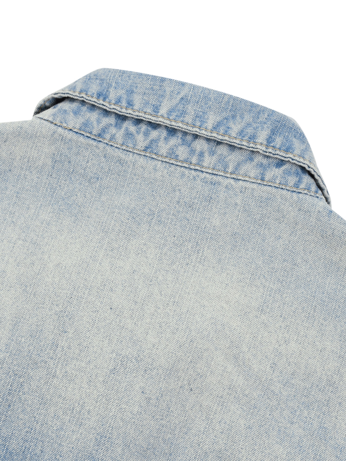Unisex Vintage Wash Full-Zip Denim Jacket