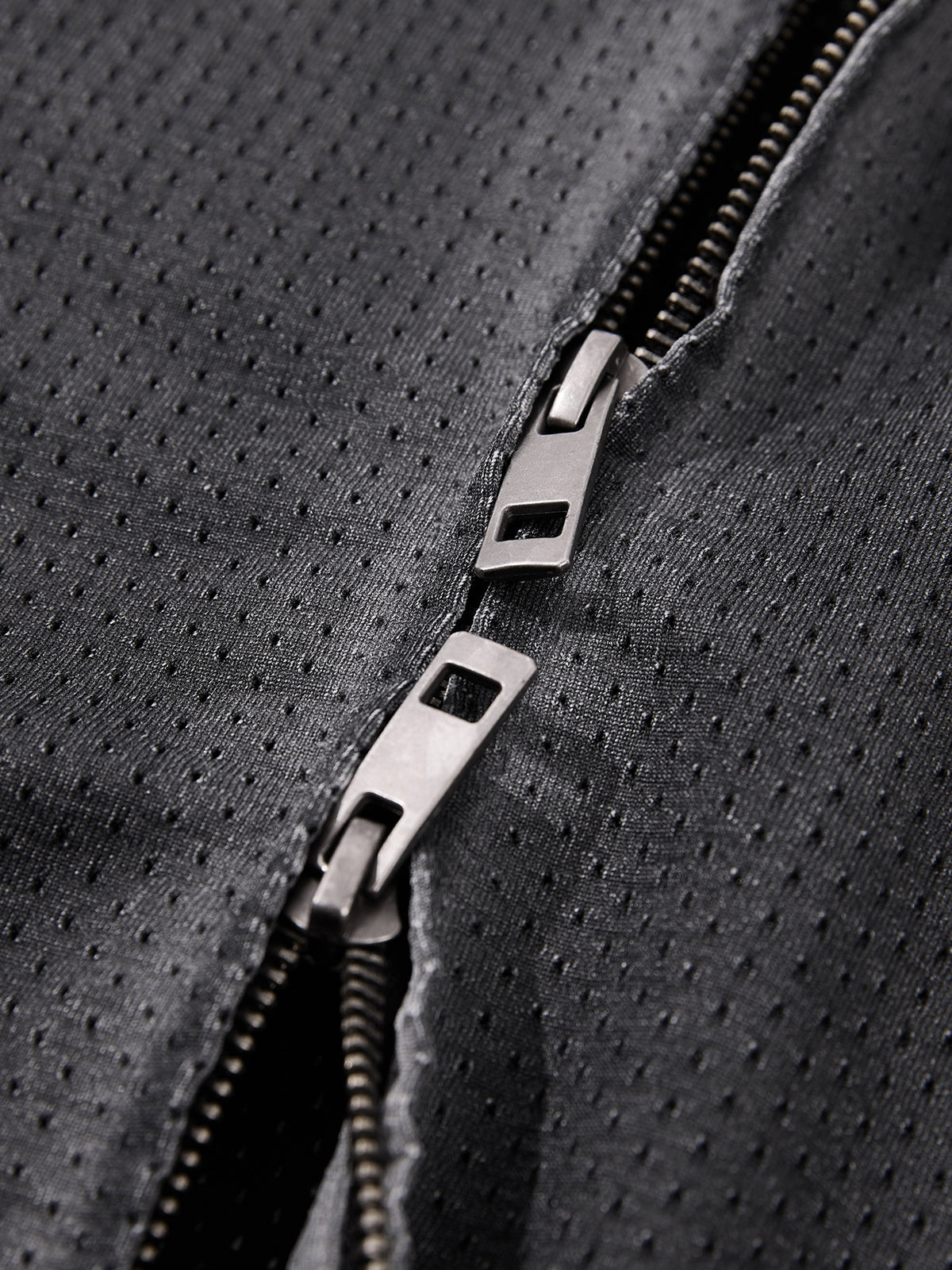 Unisex Vintage Wash Mesh Full-Zip Vest