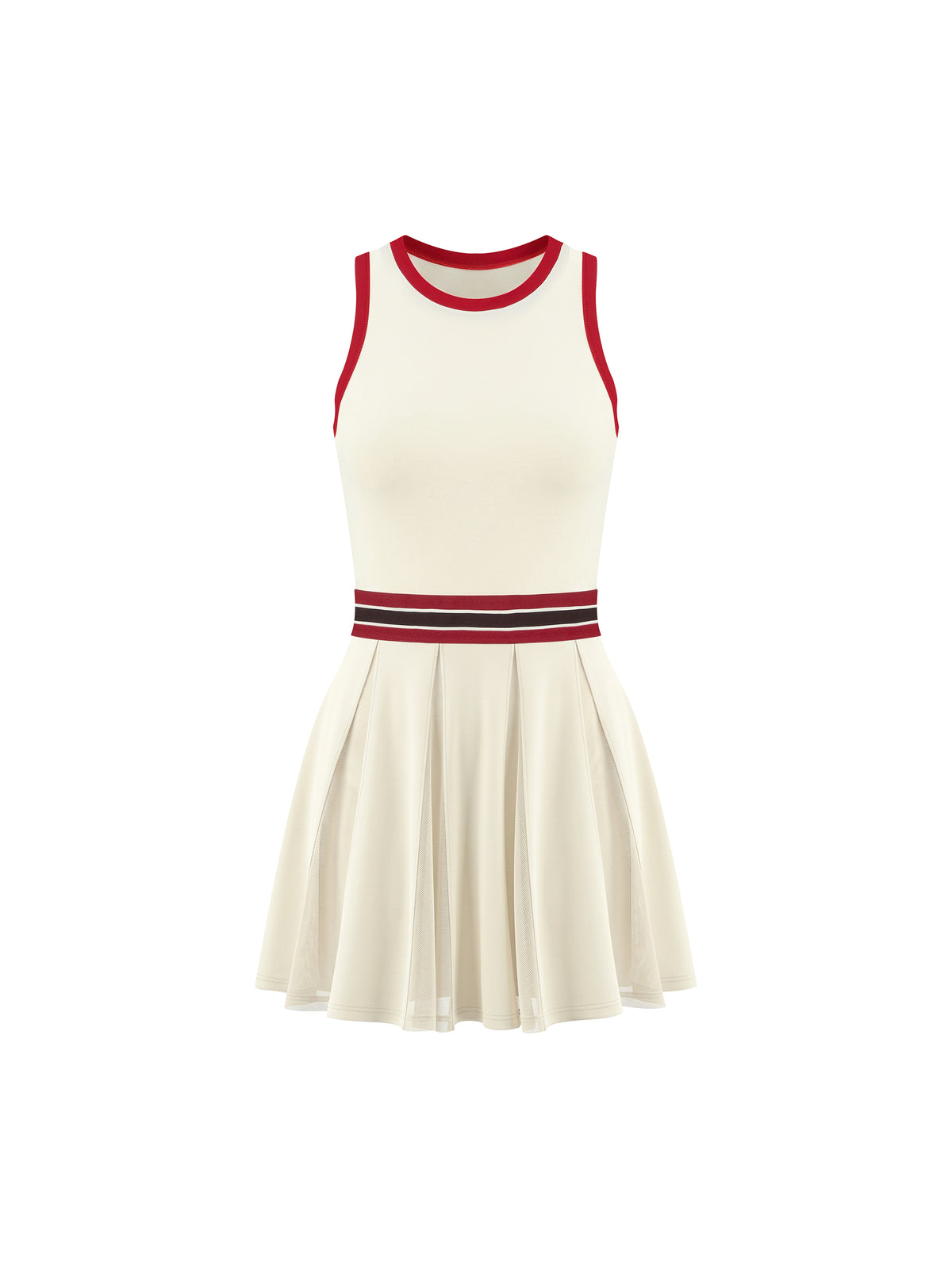 Women's Color Block A-Line Sleeveless Dress