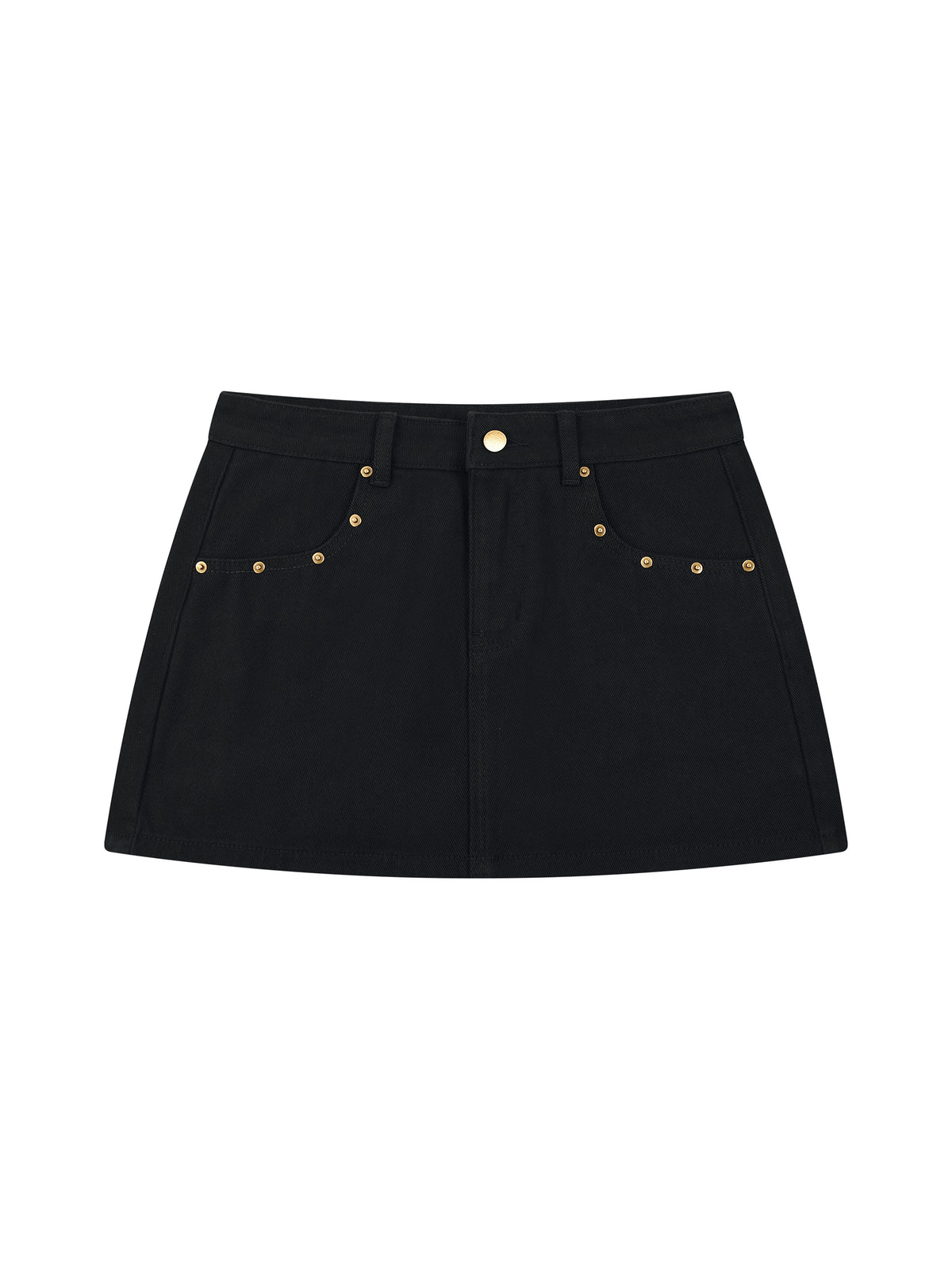 Women's Studded Denim Mini Skirt