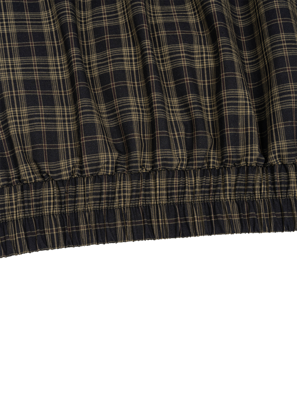 Unisex Plaid Full-Zip Track Jacket