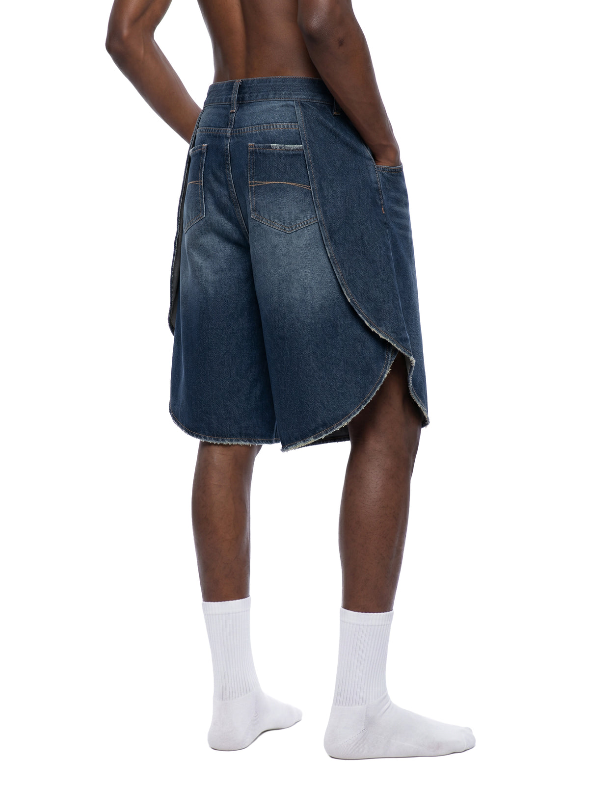 Men’s Wide Leg Denim Shorts