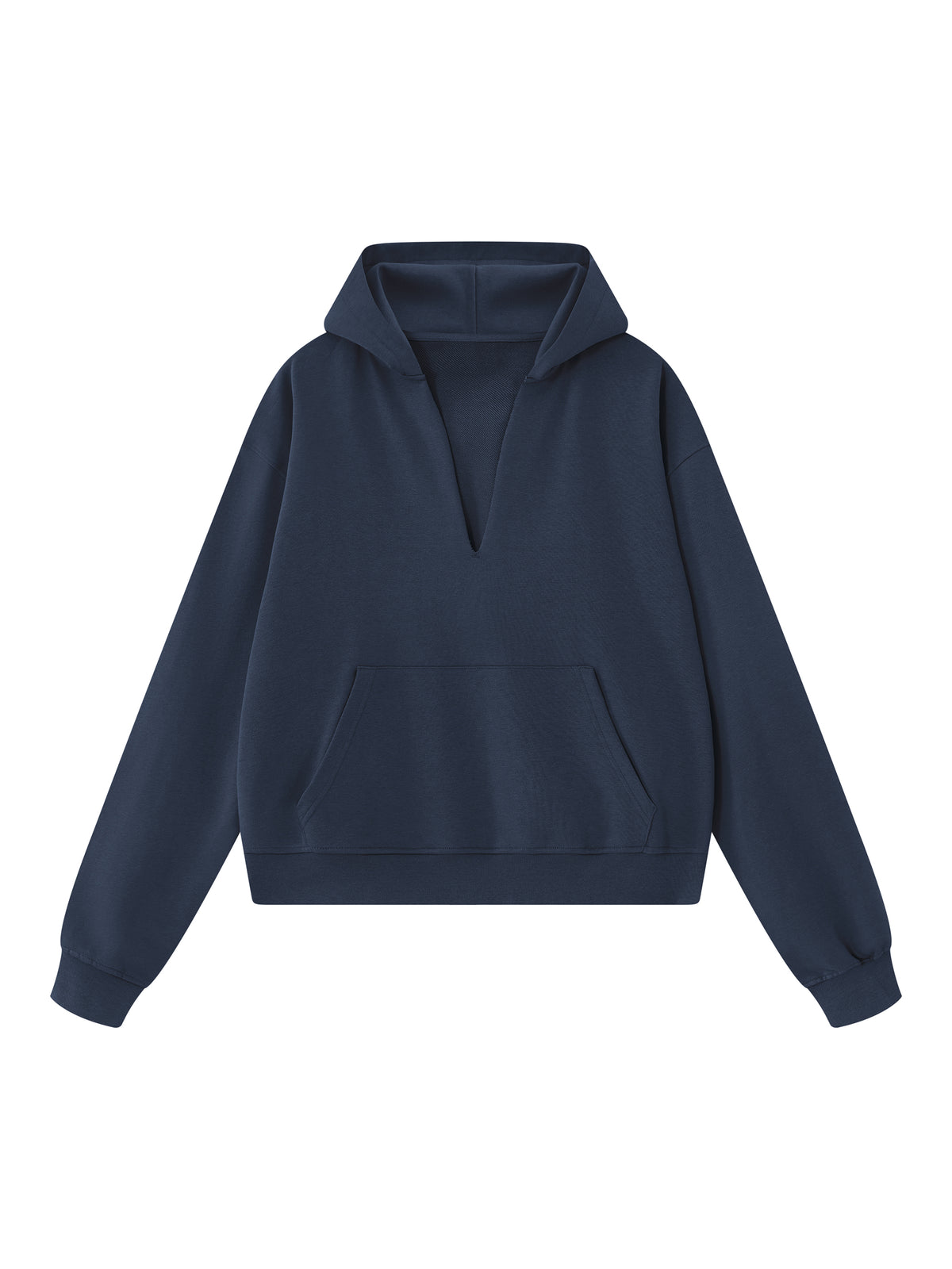Unisex Boxy Raw Edge Hoodie