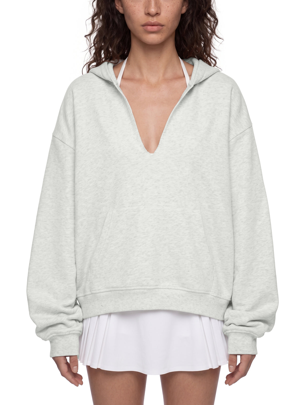 Unisex Boxy Raw Edge Hoodie
