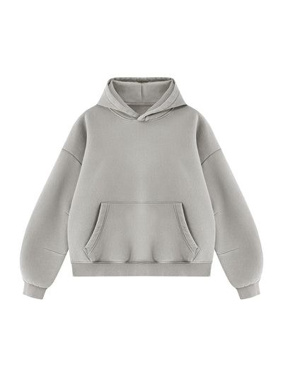 Unisex Vintage Wash Boxy Fleece Hoodie