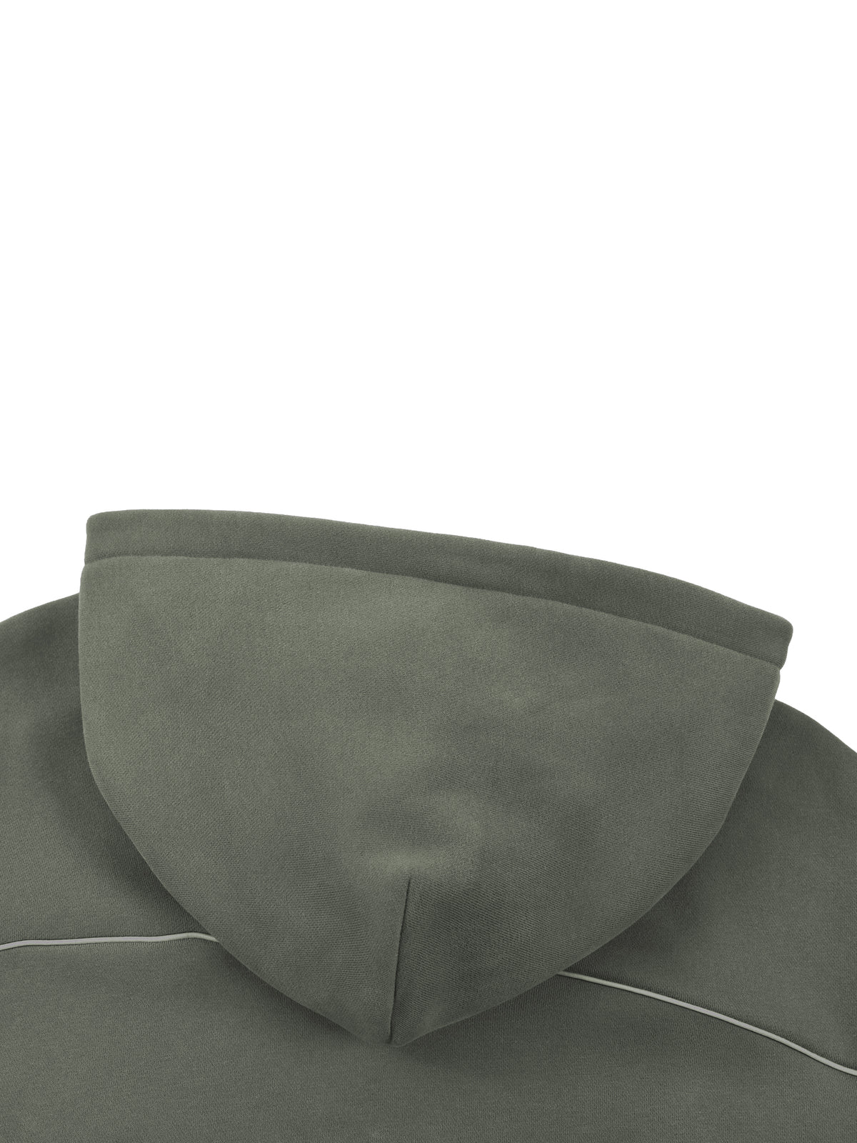 Unisex Oversized Piping Fleece Hoodie
