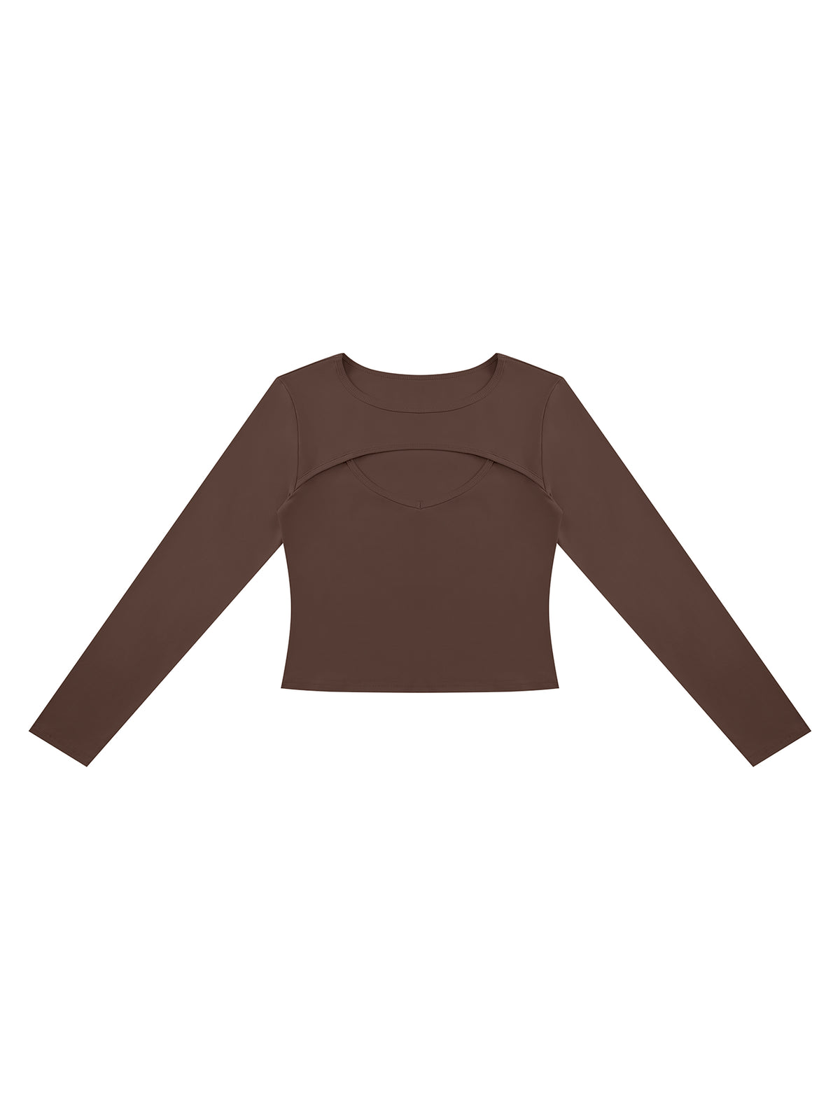 Women's Cutout Long Sleeve T-Shirt