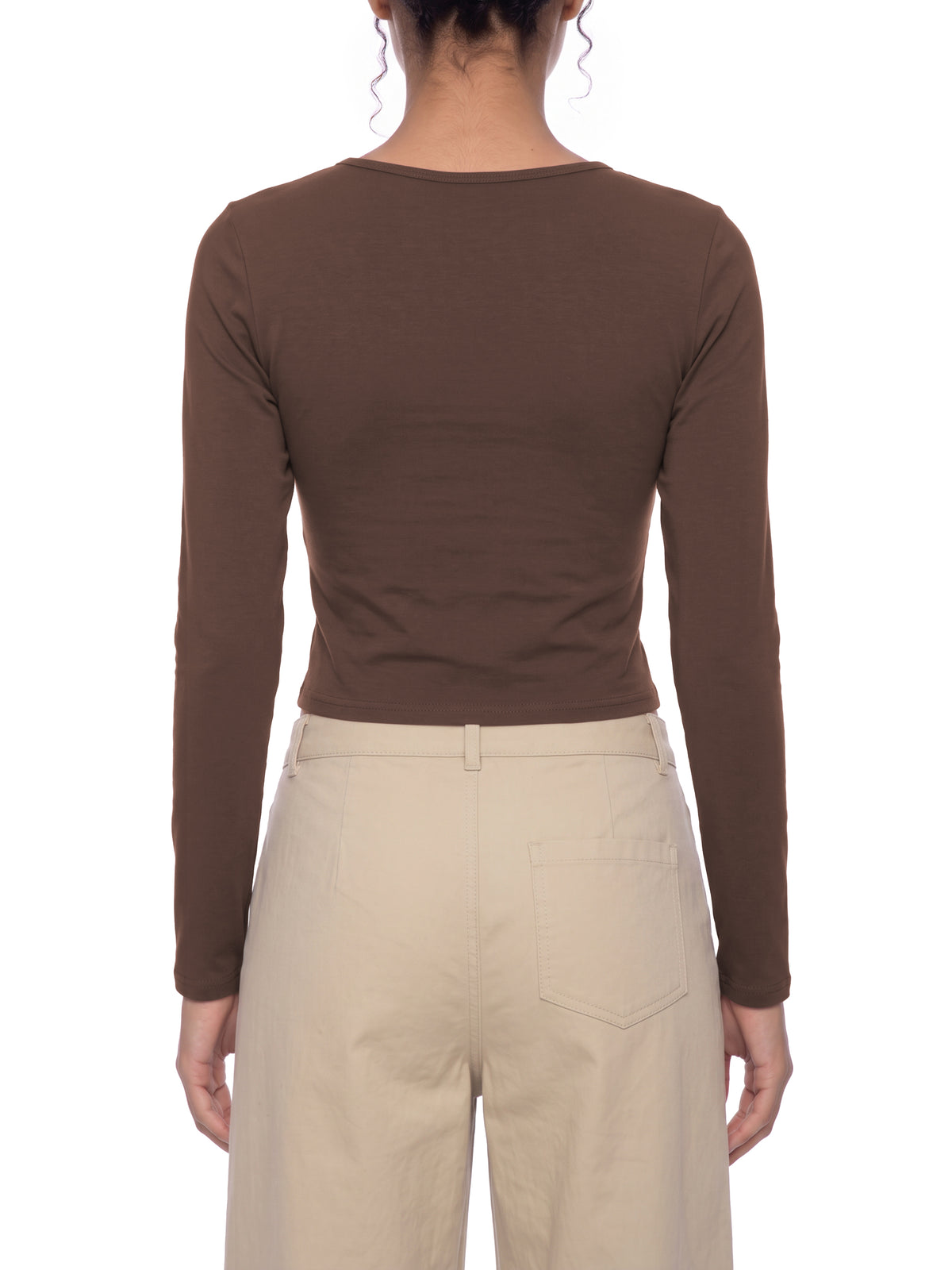 Women's Cutout Long Sleeve T-Shirt