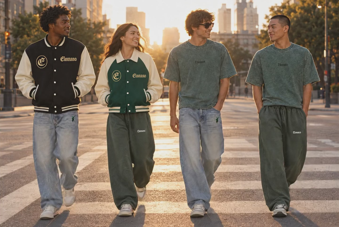 ELOMANO varsity jackets, denim and sweats — campaign video